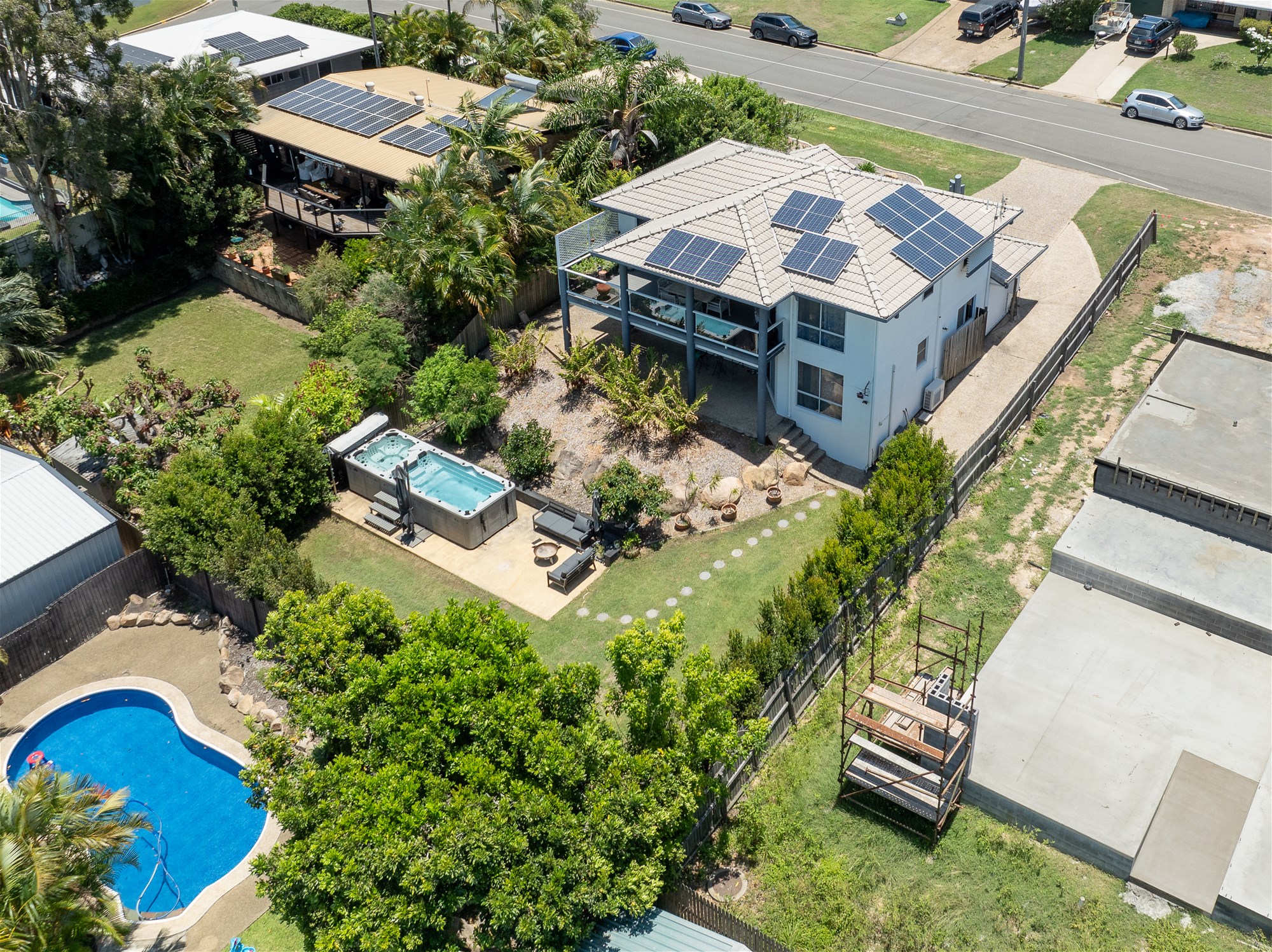 Executive Style Family Home With Stunning Ocean Views, Side Access, A Swim Spa & Solar!