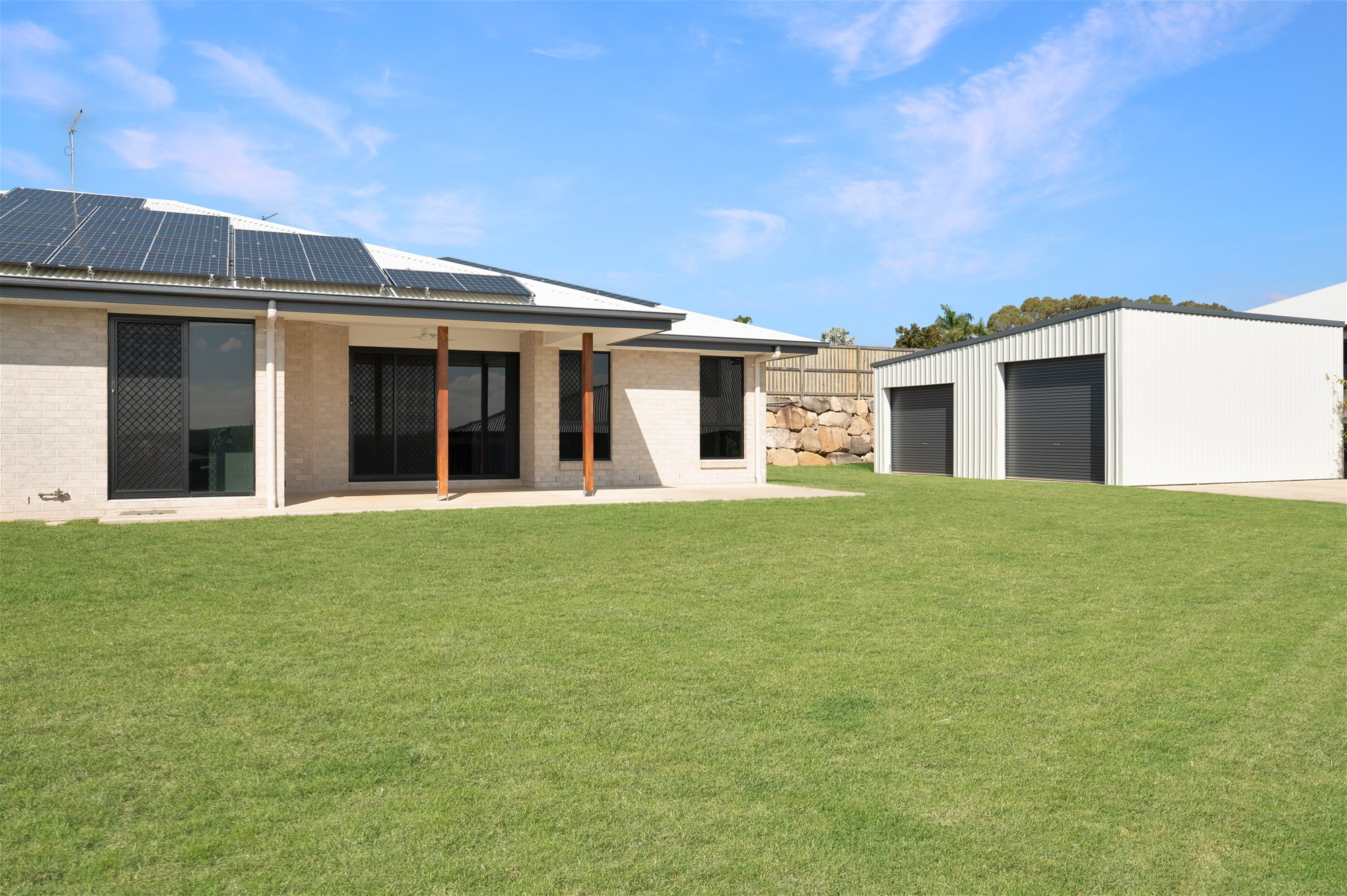 Modern Family Home with Side Access and Powered Shed