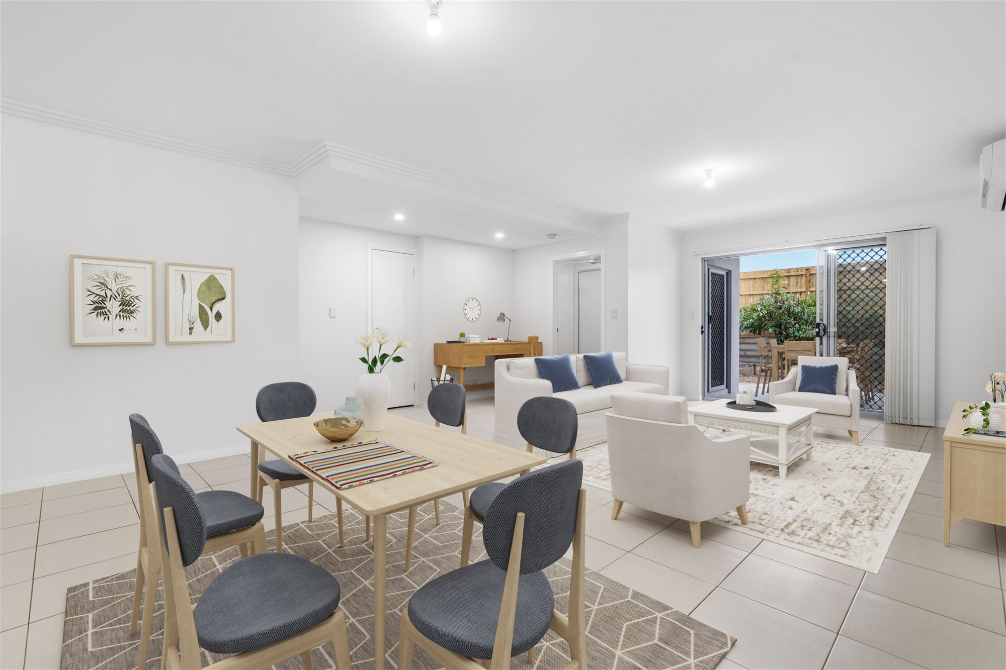 Ground Floor Living with Courtyard charm & rare double garage